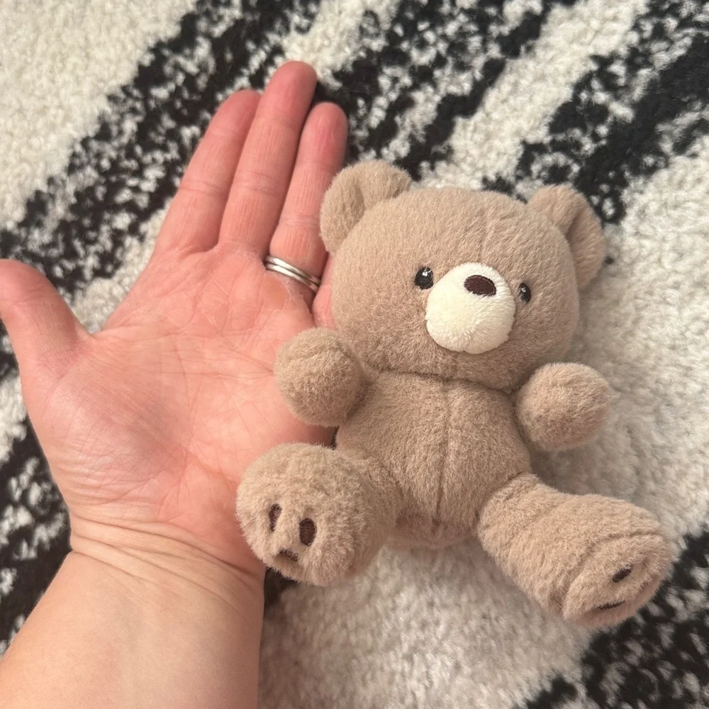 Gund Tan Teddy Bear Plush with bag clip Clip - Picture 5 of 5
